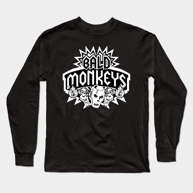 Bald Monkeys Rock Band Long Sleeve T-Shirt by TBM Christopher